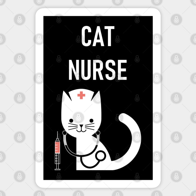 Cute Cat Nurse Magnet by Zeeph